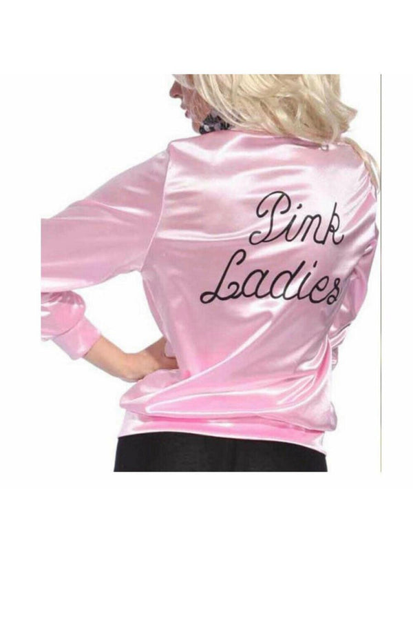 Ladies Satin Pink Ladies Grease Party Jacket